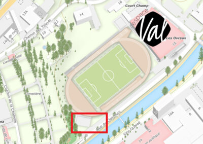 Plan des places de parc pour camping car